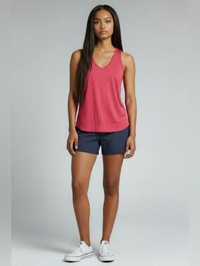 NWT Icebreaker Wool Nomi Racerback tank pink small